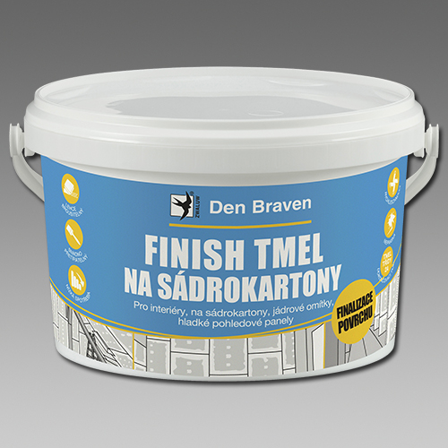 Den Braven Finish tmel na sádrokartony bílá Barva: bílá, v balení: 5  kg