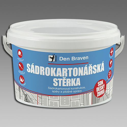 Den Braven Sádrokartonářská stěrka bílá Barva: bílá, Typ: kbelík, v balení: 1,5 kg