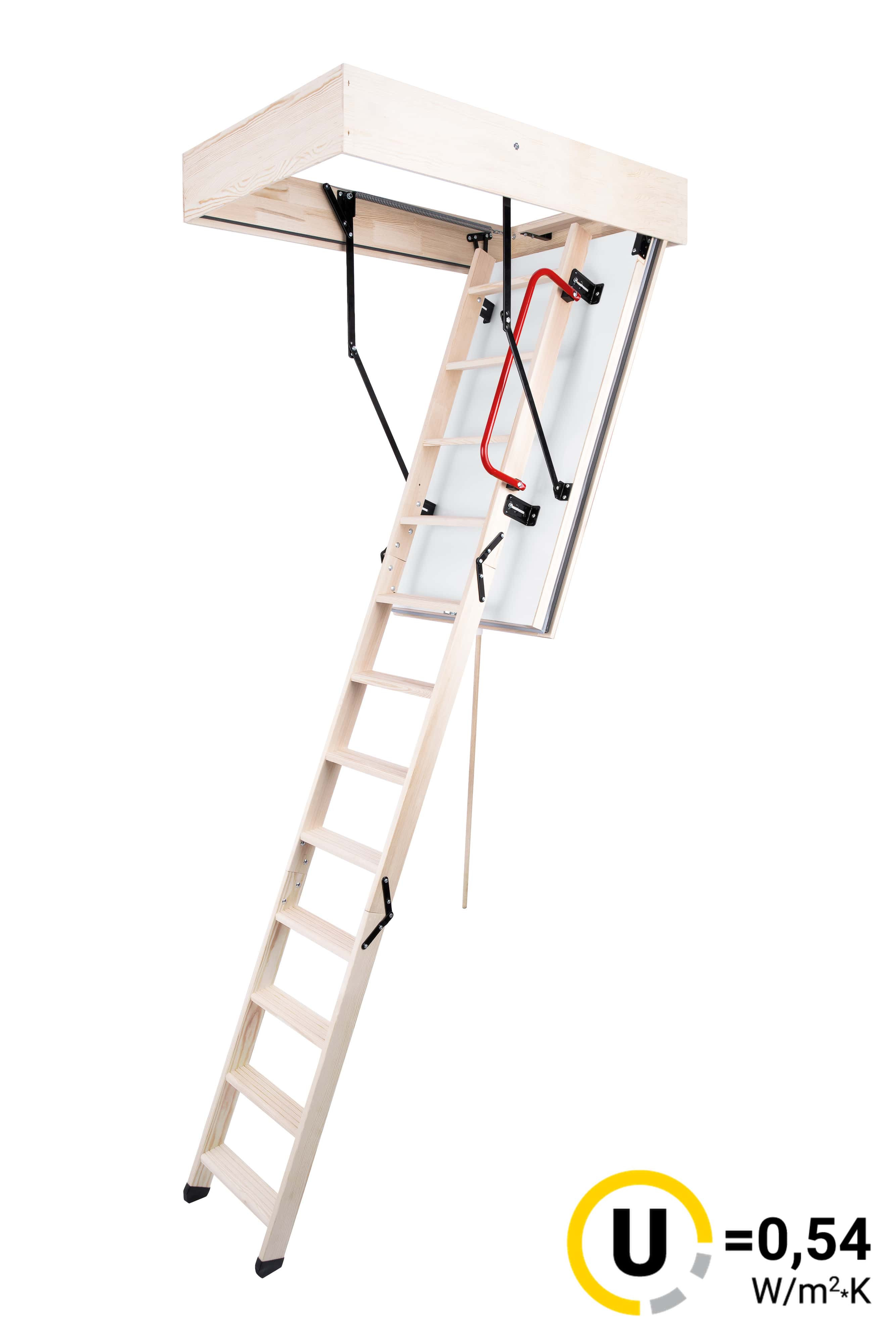 Půdní schody OMAN EI45 Protipožární Long Stavební otvor: 60x120 cm, Maximální výška: 310 cm