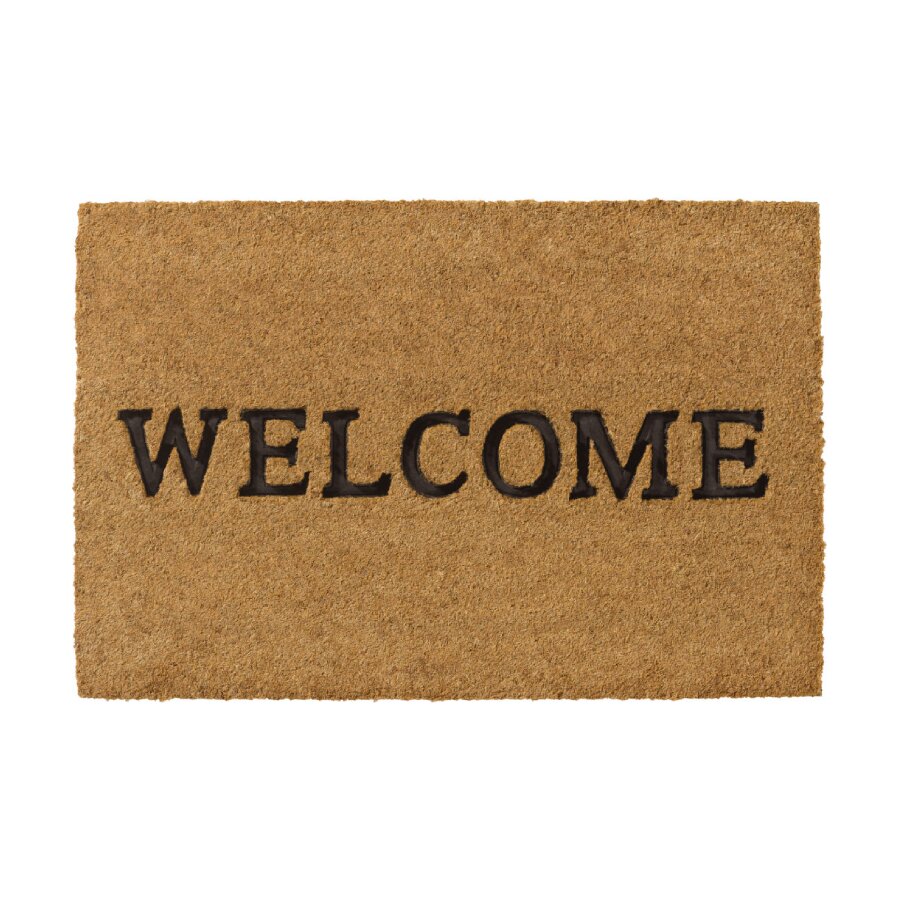 FLOMAT Kokosová vstupní rohož FLOMA Ruco Welcome - délka 40 cm, šířka 60 cm, výška 1,5 cm