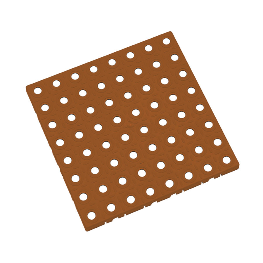Levně FLOMAT Hnědá plastová (PE) dlažba AvaTile AT-STD - délka 25 cm, šířka 25 cm, výška 1,6 cm