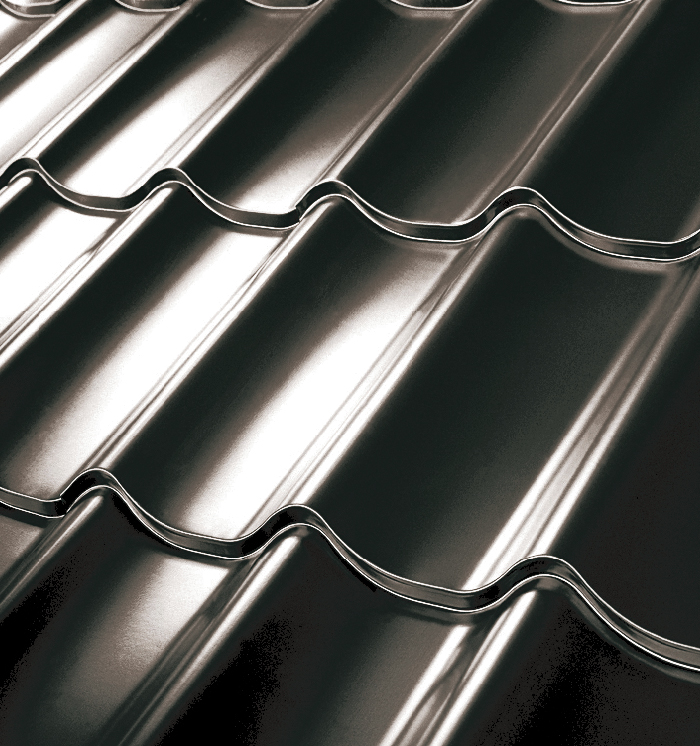 Plechová střešní krytina Satjam Roof Classic Povrchová úprava: Polyestersat PE 25, Barva krytiny: Měděná RAL 8023