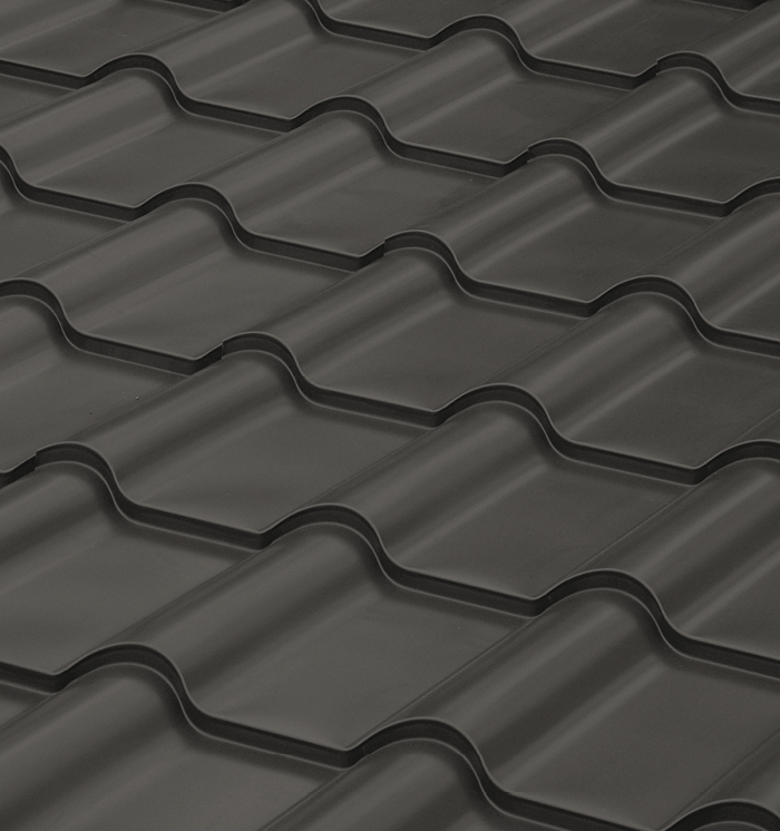 Plechová střešní krytina Satjam Grande Plus Povrchová úprava: Polyestersat PE 25, Barva krytiny: Měděná RAL 8023