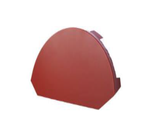 Blachdom Uzávěra hřebenáče Omak plechová PE lesk Barva krytiny: Světlešedá RAL 7035