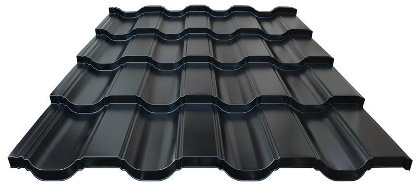 Blachdom Plechová střešní krytina Omak Nova Plus PE lesk Barva krytiny: Světlešedá RAL 7035