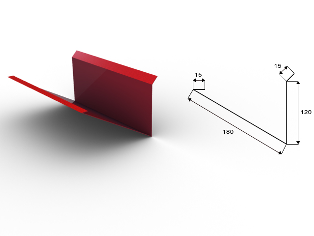 Blachdom Hliníkové lemování ke komínu horní Omak mat Barva krytiny: Hnědý mat BTX