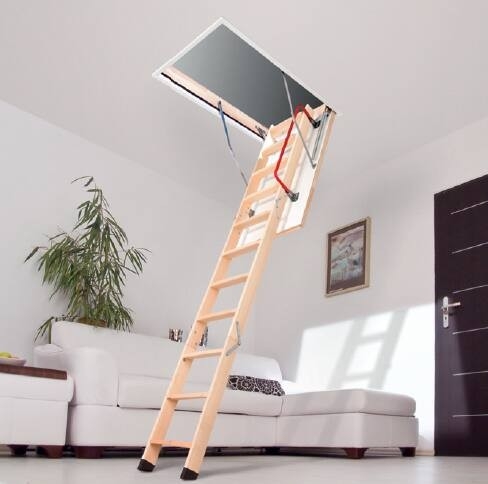 Půdní schody FAKRO LWZ Stavební otvor: 60x120 cm, Výška: 280 cm