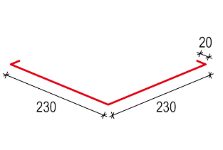 Úžlabí Satjam U 230 PE lesk Povrchová úprava: Purmat PUM, Barva krytiny: Černá RR033