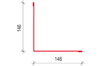 Stěnový kout SK 146 Satjam Povrchová úprava: Purmat PUM, Barva krytiny: Terakota RR750
