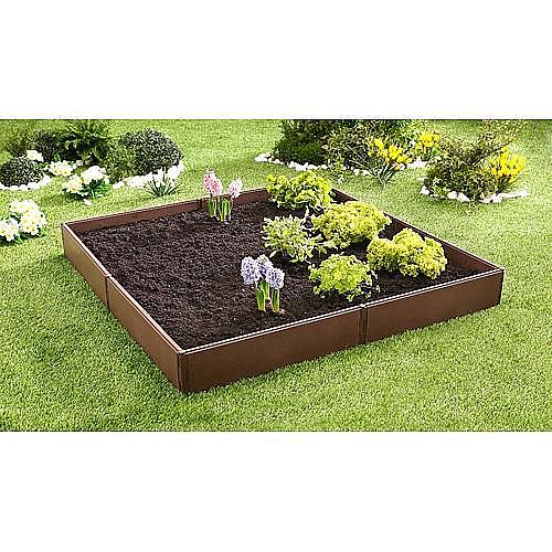 Vyvýšený záhon 8-dílný, plast, 57x13cm