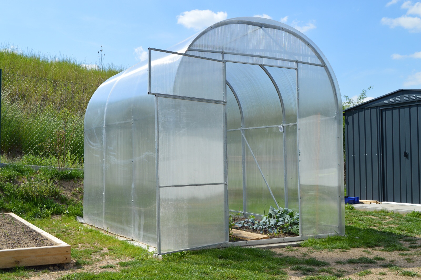 Zahradní skleník LANITPLAST DODO 210 PC 4 mm Rozměry skleníku: 2,10x3 m