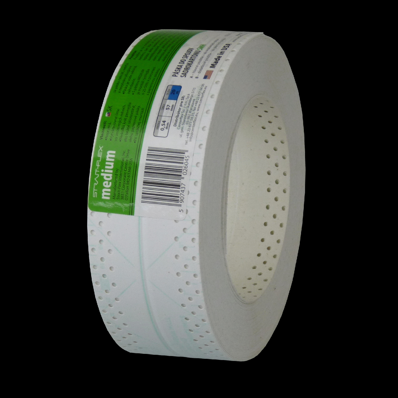 Hasoft Rohová páska na sádrokarton STRAIT-FLEX MEDIUM TAPE Rozměr: 57mm/20m