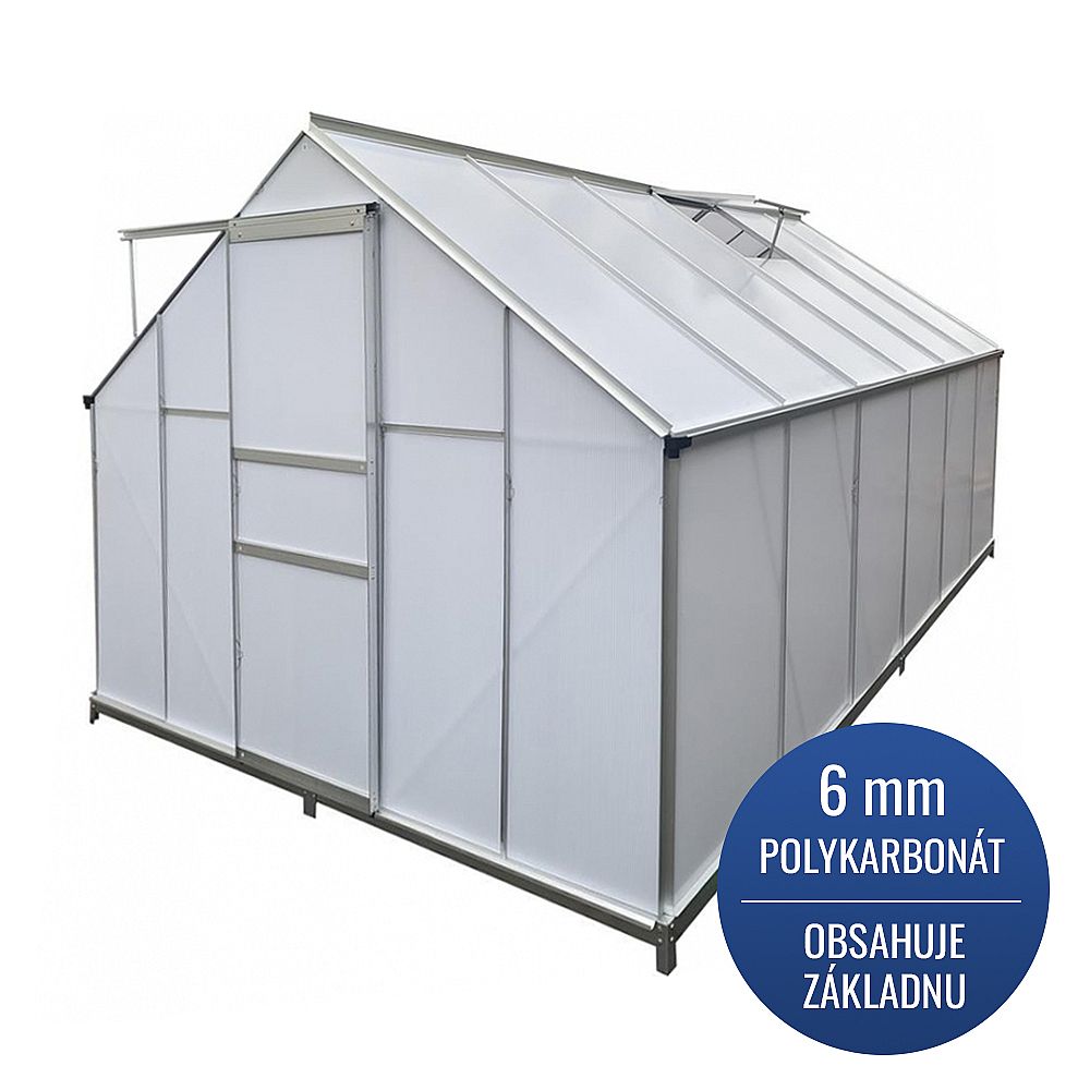 Zahradní skleník Greenhouse z hlíníku 250x370x195cm