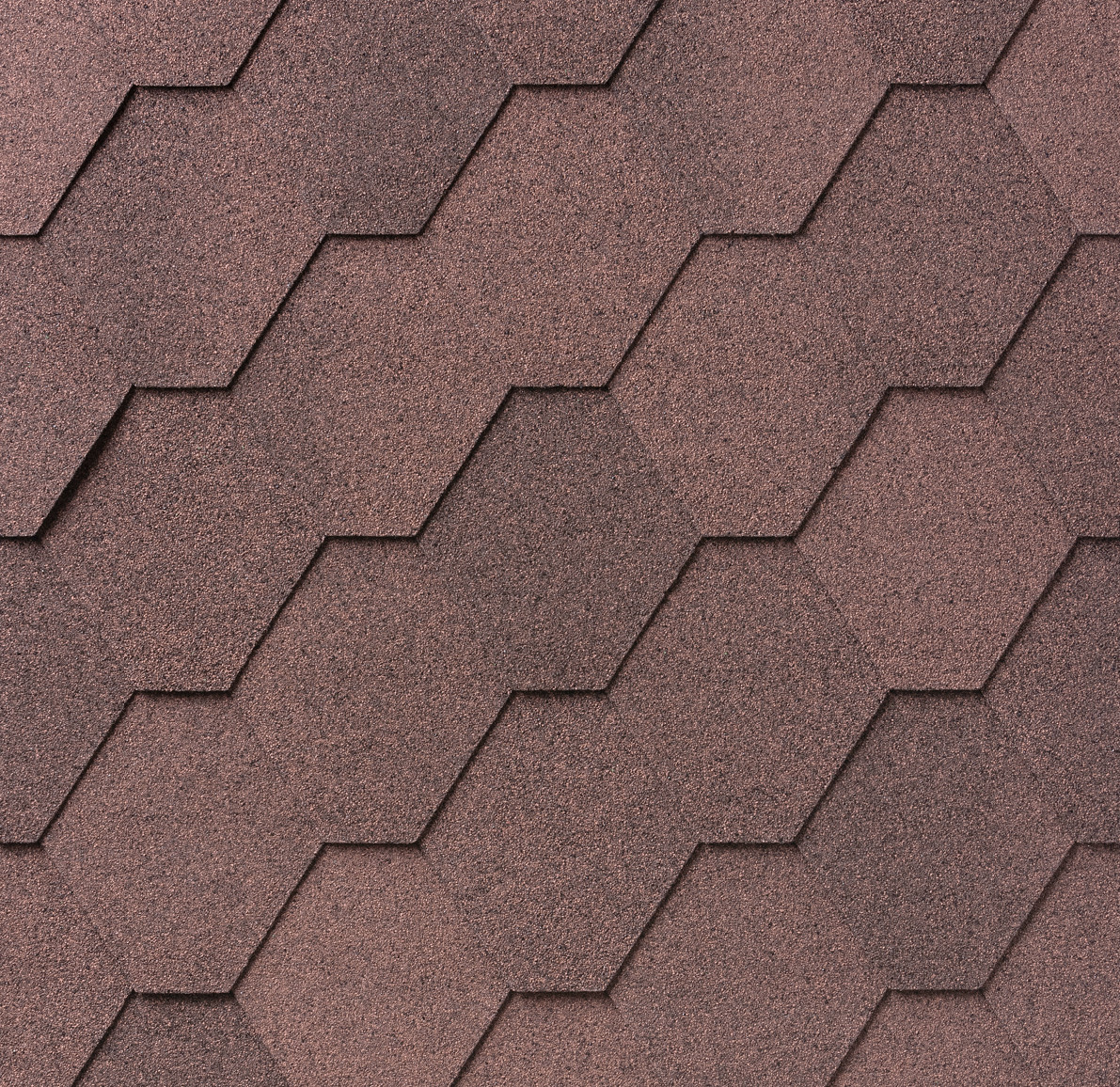 Levně IKO Superglass Hex Barva krytiny: Superglass Hex - Podvojná Hnědá (07) samolepící asfaltový šindel hexagonal Classic