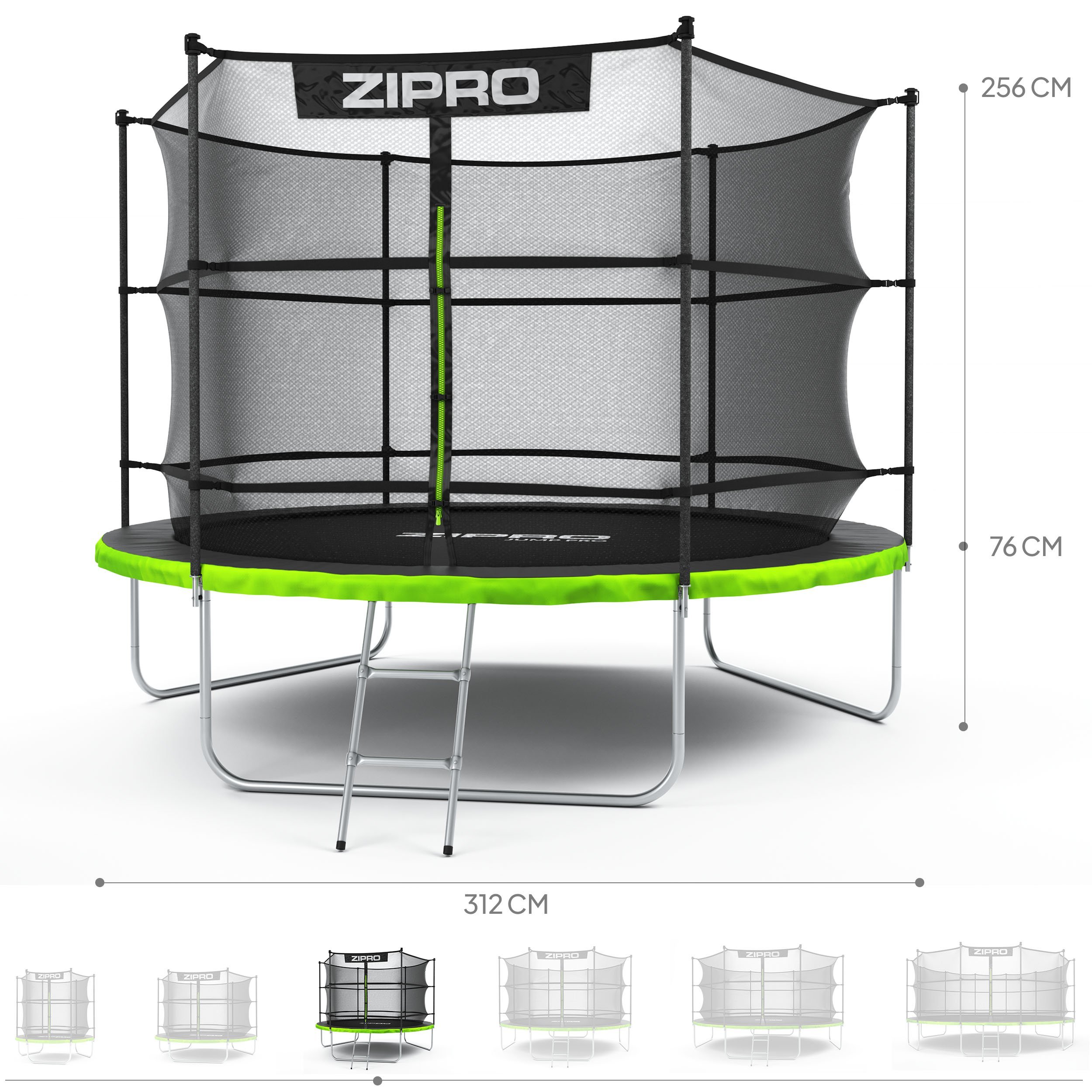 ZIPRO JUMP PRO s vnitřní sítí 312 cm