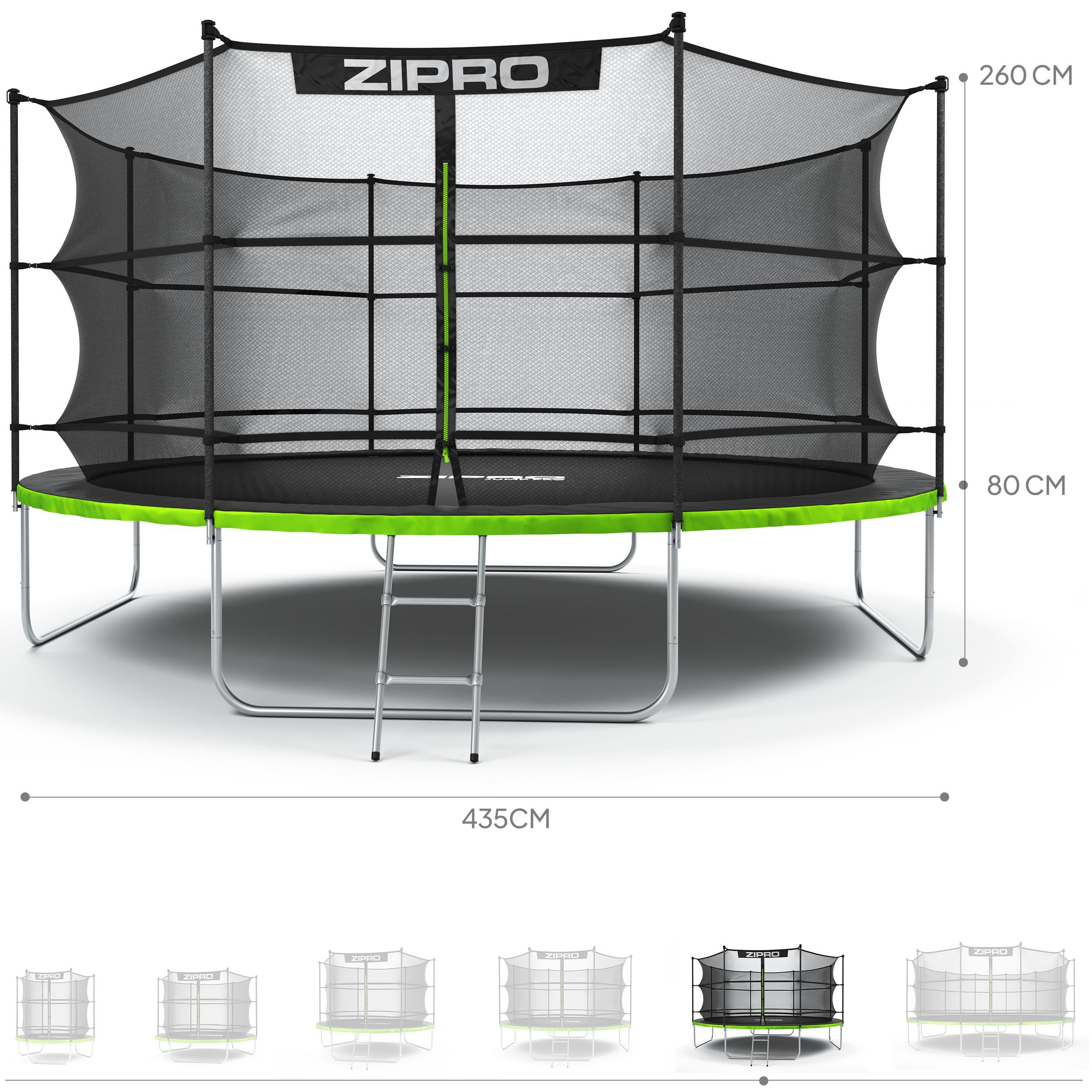 ZIPRO JUMP PRO s vnitřní sítí 435 cm