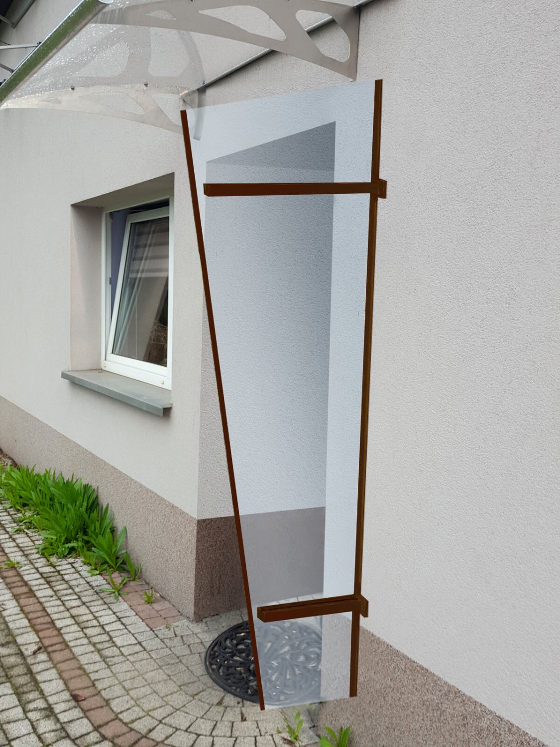 LANIT PLAST, s.r.o. Boční stěna LANITPLAST UNI PLEXI Barva: hnědá