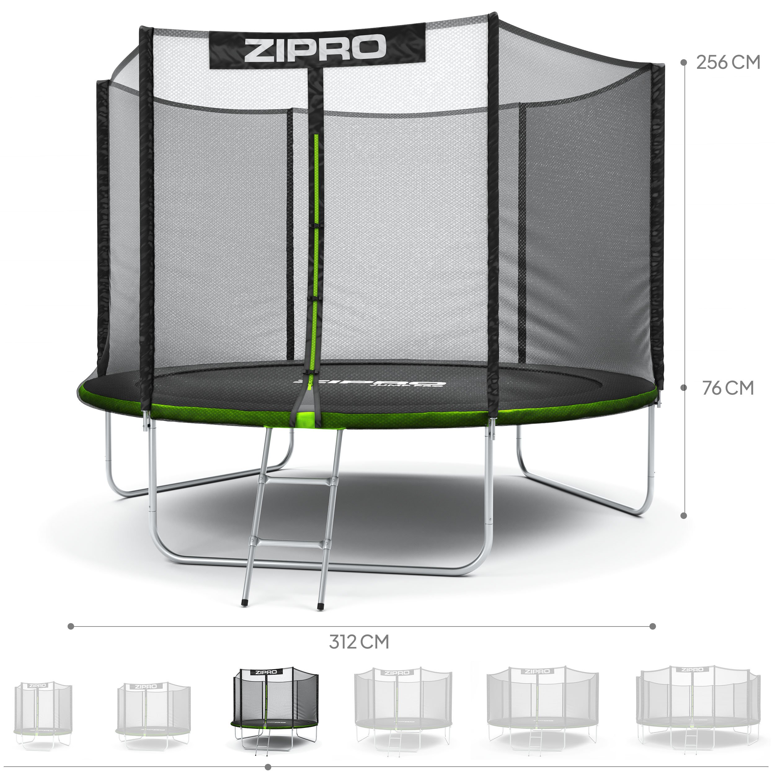 ZIPRO JUMP PRO s venkovní sítí 312 cm