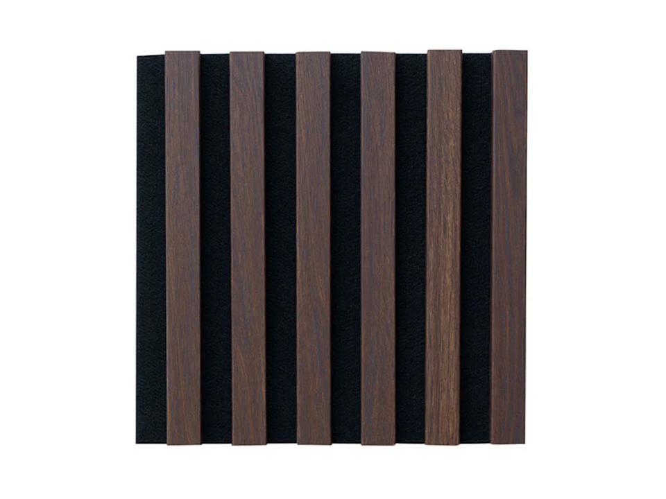 Egibi Akustický panel dekor dřeva a černý podklad 270x30 cm Barva: DUB TMAVÝ