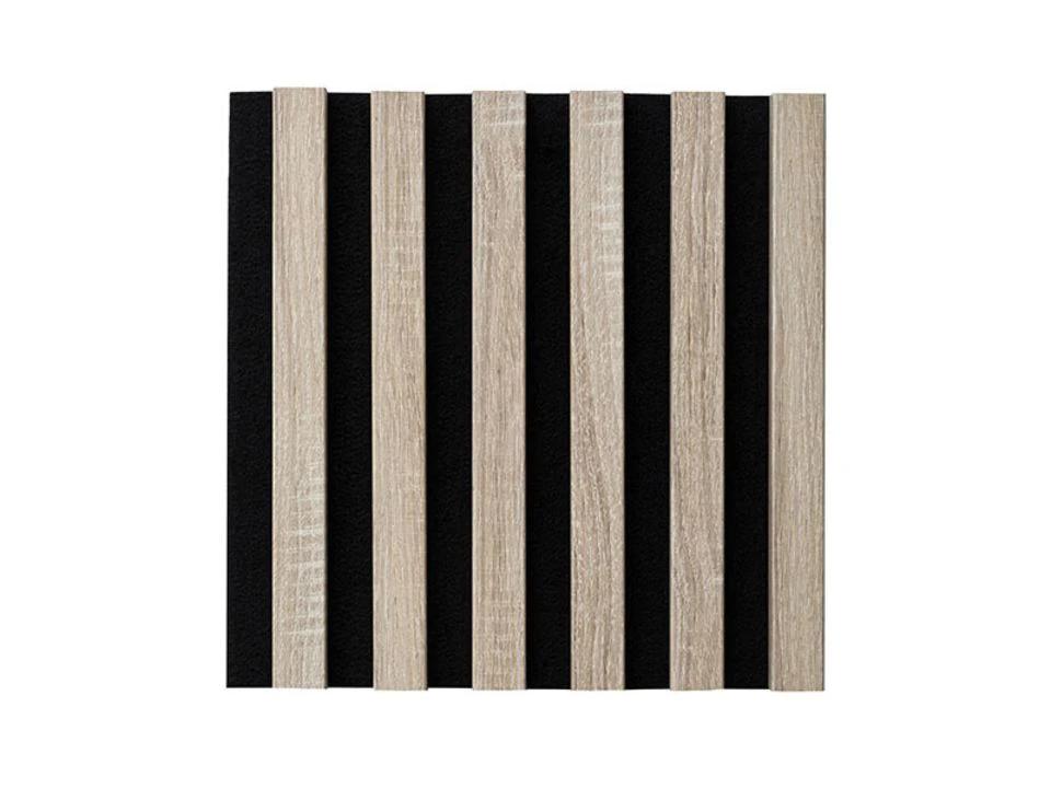 Egibi Akustický panel dekor dřeva a černý podklad 270x30 cm Barva: DUB SONOMA