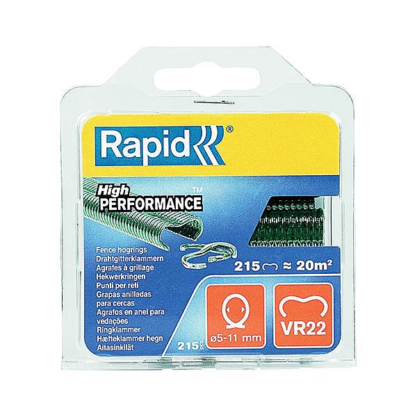 Spony plotové Rapid VR22 5–11 mm 215 ks zelené