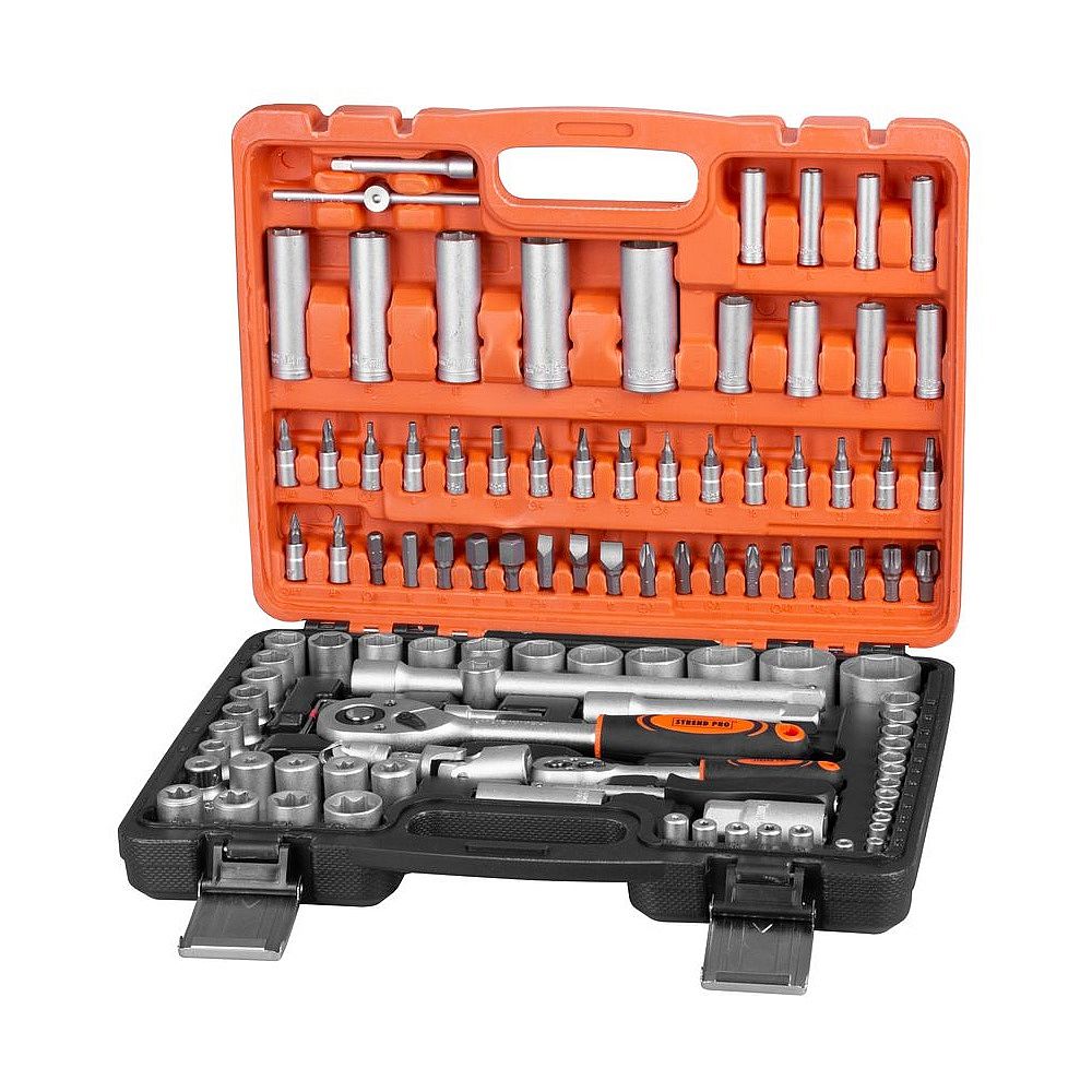 Sada nářadí S210, 1/4"+ 1/2", 108ks