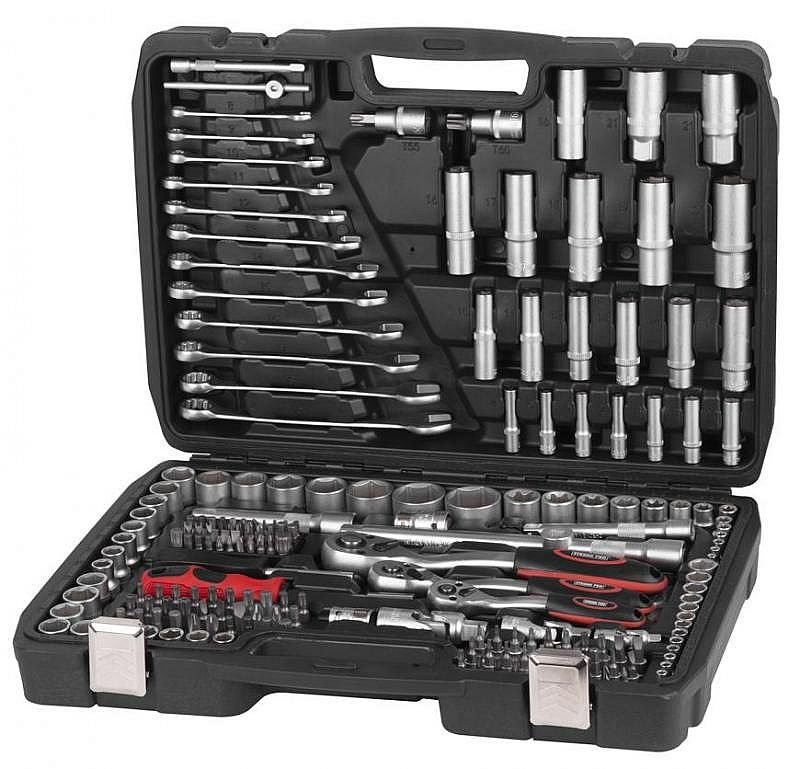 Sada nářadí S221, 1/2"+1/4"+3/8", 215ks
