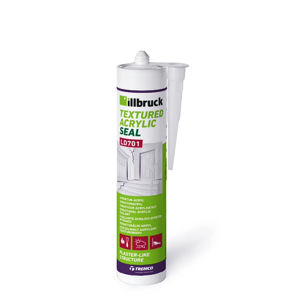 Illbruck Strukturální Akrylový tmel LD701 TEXTURED ACRYLIC SEAL 310 ml