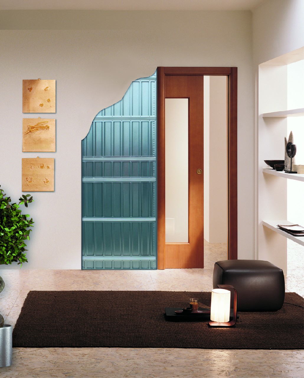 SCRIGNO Stavební pouzdro Scrignotech SDK (příčka 125mm) Stavební otvor: 1100 x 2100 mm