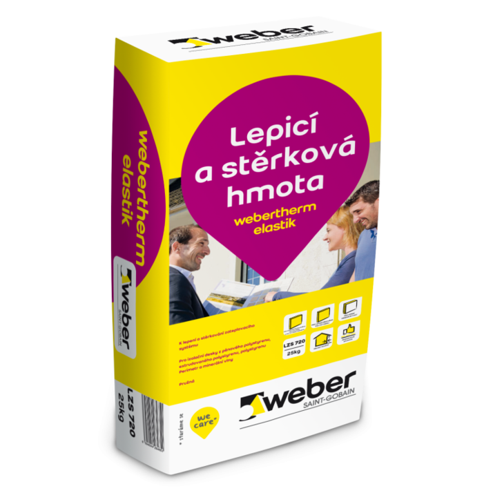 Levně Weber Lepící a stěrkovací hmota Webertherm elastik 720 25kg i na XPS
