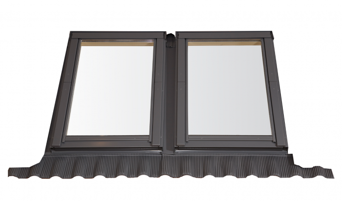 Rooflite+ Univerzální kombi lemování RoofLITE+, prvek 1+3 (16-120 mm) UCX 13 Rozměry oken: 55x78 cm