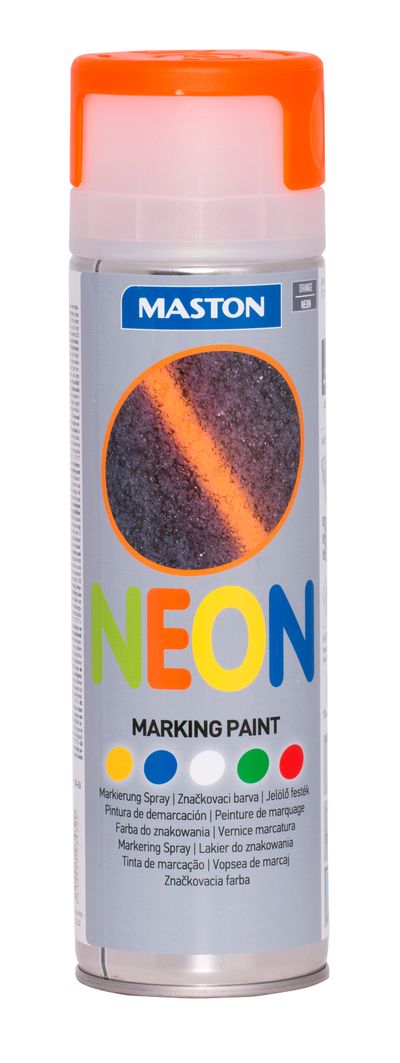 Maston Markingspray Neon Balení: 500 ml, Barva: oranžová