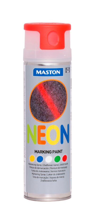 Maston Markingspray Neon Balení: 500 ml, Barva: červená