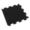 Gumová antivibrační tlumící modulová puzzle rohož (okraj) FLOMA UniPad S850 - délka 95,6 cm, šířka 95,6 cm a výška 0,8 cm