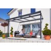 Hliníková pergola Terrassendach Premium - bronzový polykarbonát / antracitová konstrukce