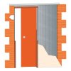 DVEŘNÍ POUZDRO LATENTE Standard 701 (Průchod po osazení obložek 1200x2100mm)