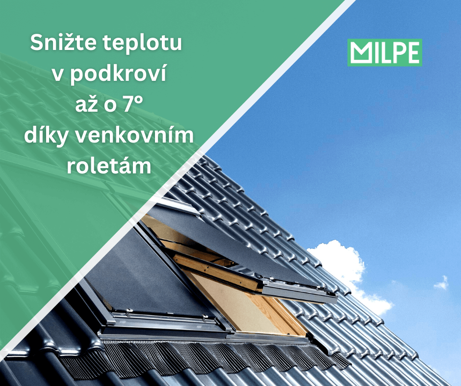 Znížte teplotu v podkroví až o 7°C.