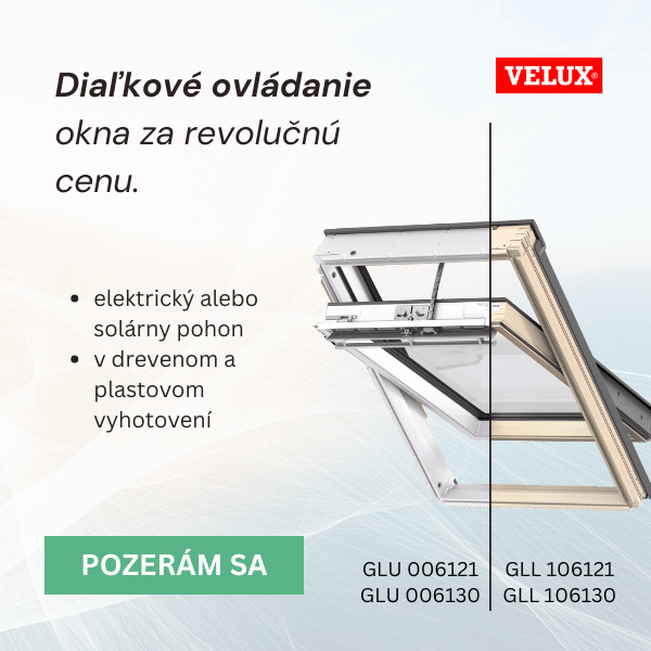 Dálkové ovládaná okna VELUX!