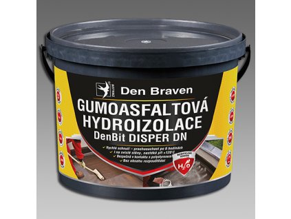 Den Braven Gumoasfaltová hydroizolace DenBit DISPER DN (Typ kbelík, Barva černá, v balení 5  kg)