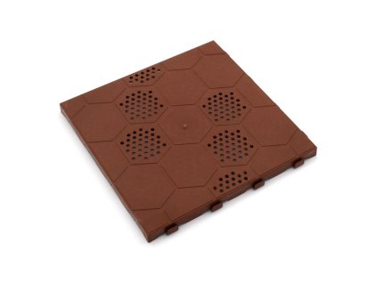 20983 hneda plastova terasova dlazba linea easy plastev delka 39 cm sirka 39 cm vyska 2 65 cm