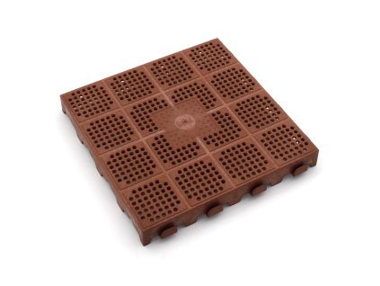 21001 hneda plastova derovana terasova dlazba linea combi delka 39 cm sirka 39 cm vyska 4 8 cm