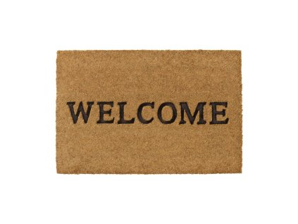 Kokosová vstupná rohož FLOMA Ruco Welcome - dĺžka 40 cm, šírka 60 cm, výška 1,5 cm