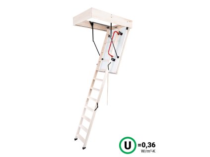 Půdní schody OMAN POLAR H280 FSC TSS20048 (Stavební otvor 55x113 cm, Maximální výška 280 cm)