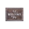 Béžová vstupná rohož FLOMA Welcome - dĺžka 45 cm, šírka 65 cm, výška 1 cm
