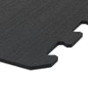 Gumová antivibračná tlmiaca modulová puzzle rohož (okraj) FLOMA UniPad S850 - dĺžka 95,6 cm, šírka 95,6 cm, výška 0,8 cm