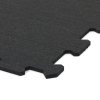 Gumová antivibračná tlmiaca modulová puzzle rohož (okraj) FLOMA UniPad S850 - dĺžka 95,6 cm, šírka 95,6 cm, výška 0,8 cm