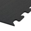 Gumová antivibračná tlmiaca modulová puzzle rohož (okraj) FLOMA UniPad S850 - dĺžka 95,6 cm, šírka 95,6 cm, výška 0,8 cm