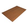 Hnedá plastová vstupná rohož - dĺžka 60 cm, šírka 90 cm, výška 1 cm