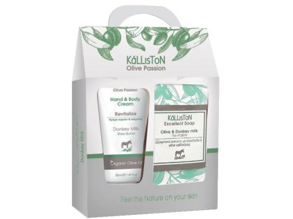 Dárkové balení krém na ruce a tělo s oslím mlékem 50 ml a mýdlo s oslím mlékem 100 g