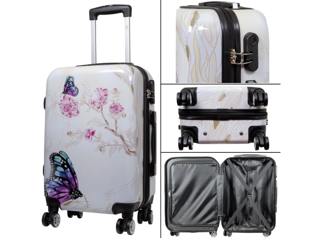 36911 Polycarbonat Kofferset 3tlg Butterfly II 2